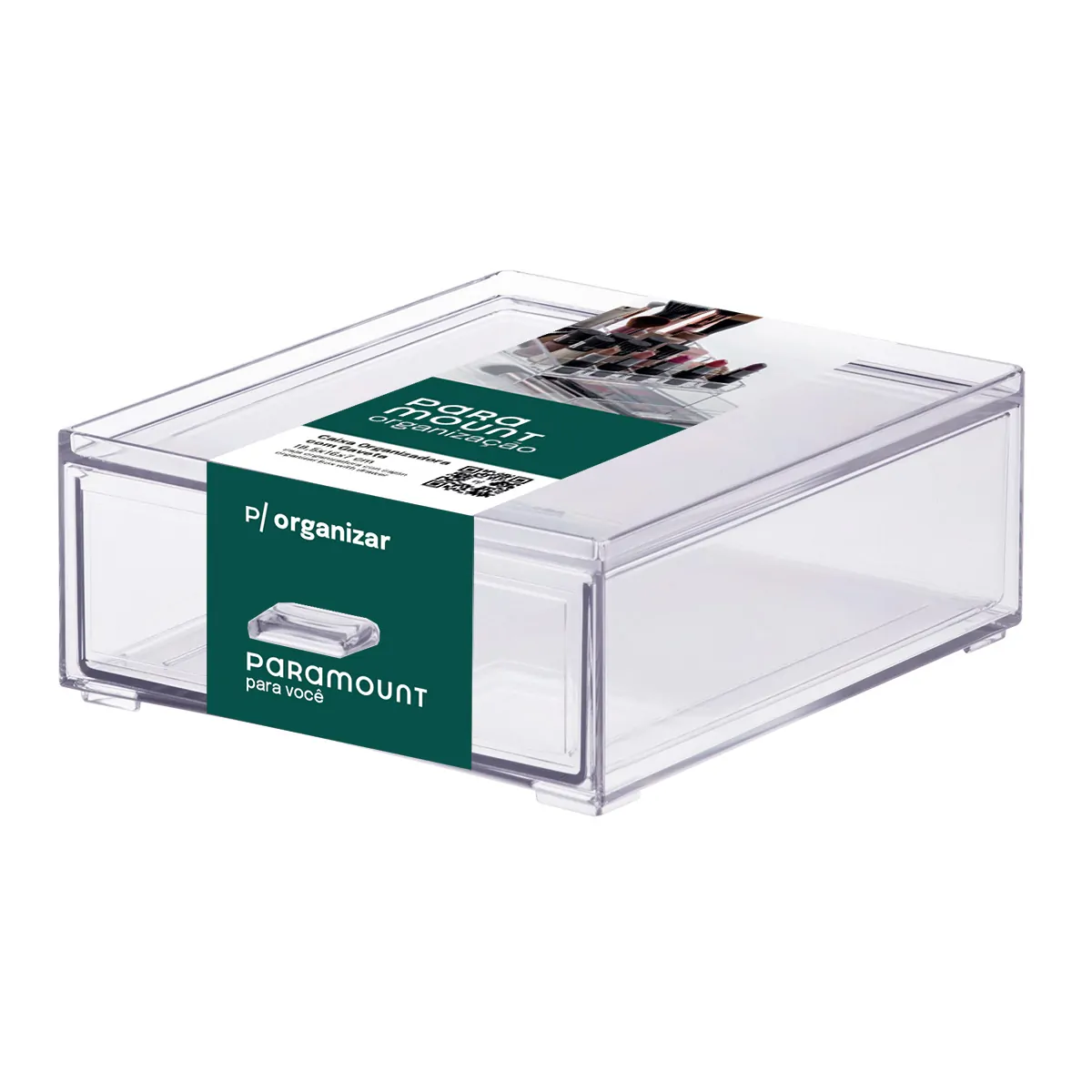 Caixa Organizadora Elegance com Gaveta (tamanho médio)